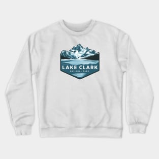 Frozen Lake Clark National Park Alaska Crewneck Sweatshirt